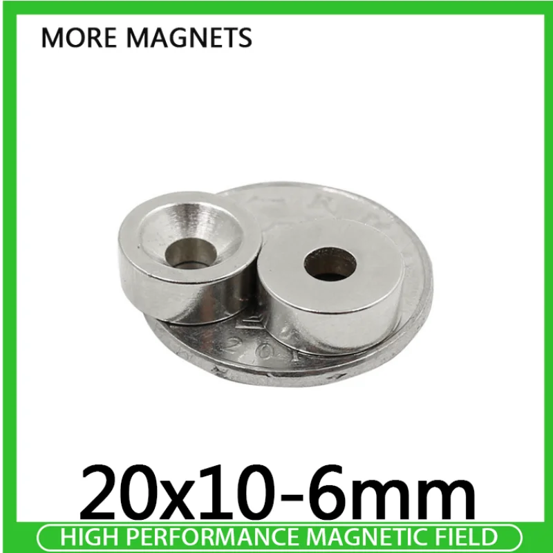 2/5/10PCS 20x10-6 Strong Cylinder Rare Earth Countersunk Magnet 20*10 mm Hole 6mm Round Neodymium Magnetic Magnets N35 20*10-6
2/5/10PCS 20x10-6 Strong Cylinder Rare Earth Countersunk Magnet 20*10 mm Hole 6mm Round Neodymium Magnetic Magnets N35 20*10-6