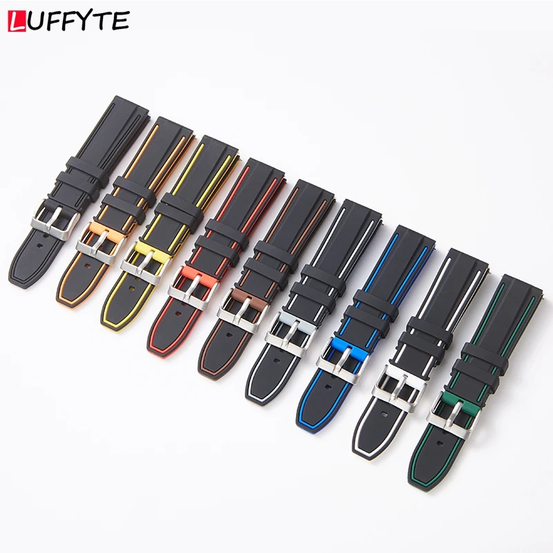New Silicone Watch Strap 20mm 22mm 24mm Quick Release Ruber Watchbands Watches Accessories Replace Wristwatch Band Straps
New Silicone Watch Strap 20mm 22mm 24mm Quick Release Ruber Watchbands Watches Accessories Replace Wristwatch Band Straps