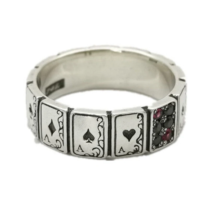 925 silver original design creative playing card shape ring hip hop exaggerated dance party birthday gift men and women jewelry
925 silver original design creative playing card shape ring hip hop exaggerated dance party birthday gift men and women jewelry