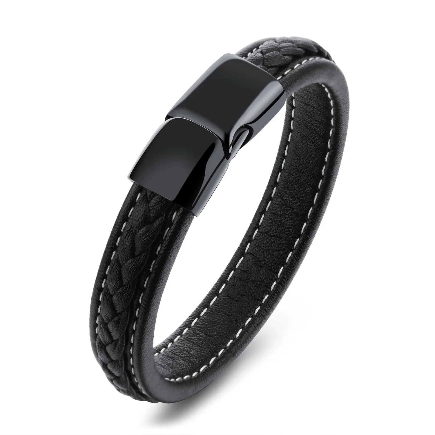 Classic Versatile Stainless Steel Leather Bracelet Men's Vintage Jewelry Men's Friendship Bracelet Accessories Gift Wholesale
Classic Versatile Stainless Steel Leather Bracelet Men's Vintage Jewelry Men's Friendship Bracelet Accessories Gift Wholesale