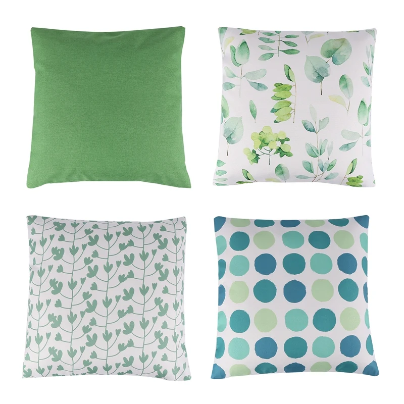 Набор из 4 декоративных наволочек, 45 х45 см, водонепроницаемые наволочки с зелеными растениями для украшения улицы, патио, сада
Набор из 4 декоративных наволочек, 45 х45 см, водонепроницаемые наволочки с зелеными растениями для украшения улицы, патио, сада