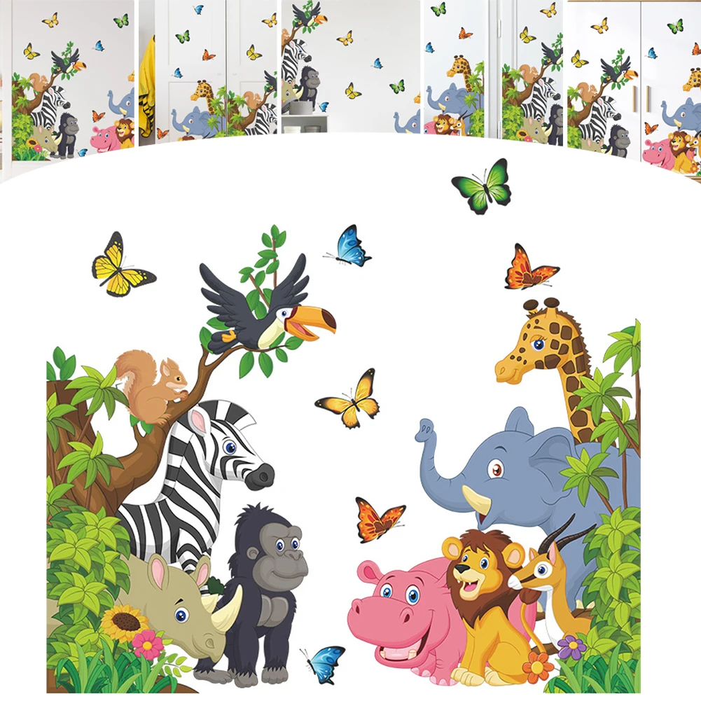 Vinyl Decal Wall Sticker Jungle Animals Sticker for Kid Rooms Boys Room Bedroom Decor Forest Wallpaper Posters Nordic Home Decor
Vinyl Decal Wall Sticker Jungle Animals Sticker for Kid Rooms Boys Room Bedroom Decor Forest Wallpaper Posters Nordic Home Decor