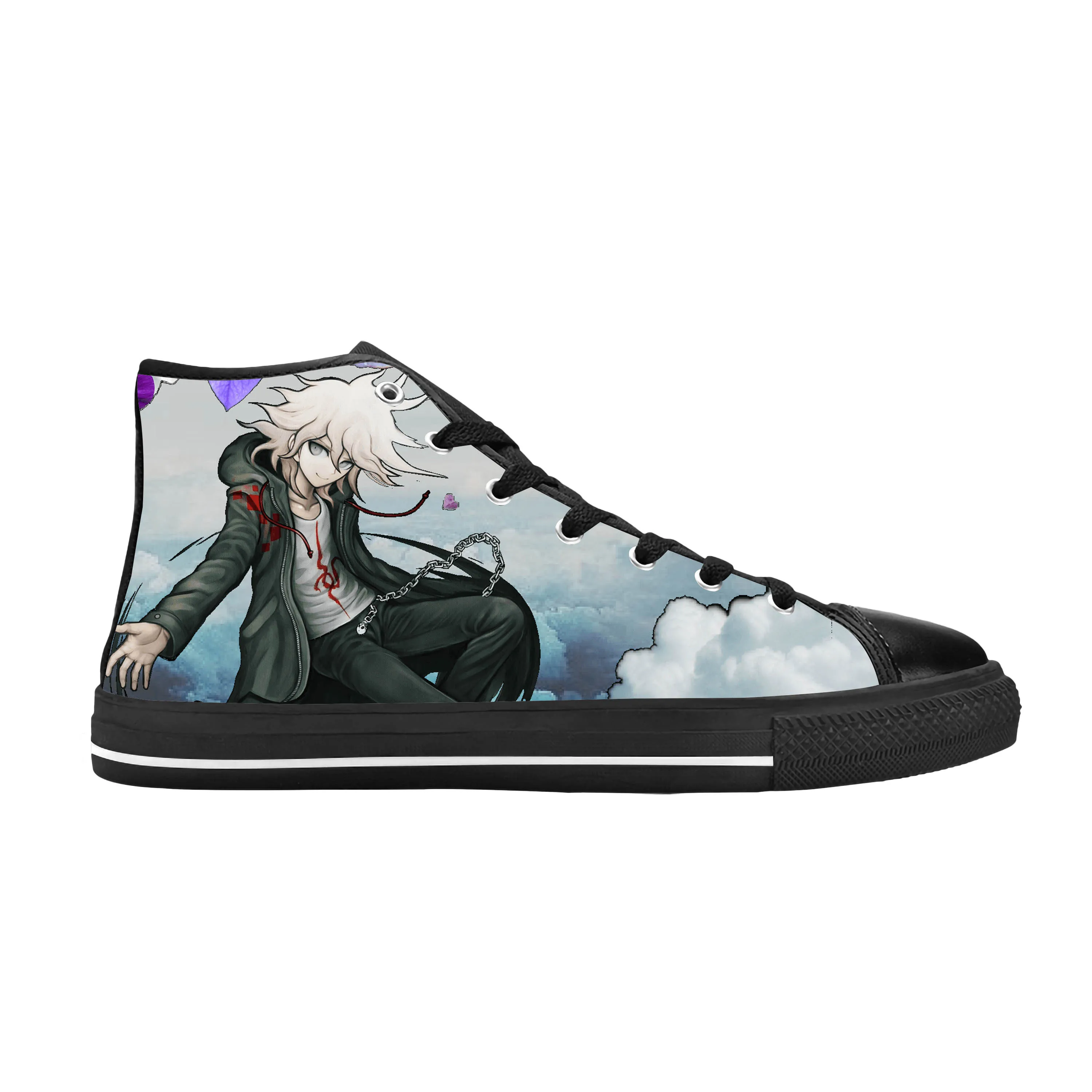 Japanese Anime Cartoon Danganronpa Komaeda Nagito Casual Cloth Shoes High Top Comfortable Breathable 3D Print Men Women Sneakers
Japanese Anime Cartoon Danganronpa Komaeda Nagito Casual Cloth Shoes High Top Comfortable Breathable 3D Print Men Women Sneakers