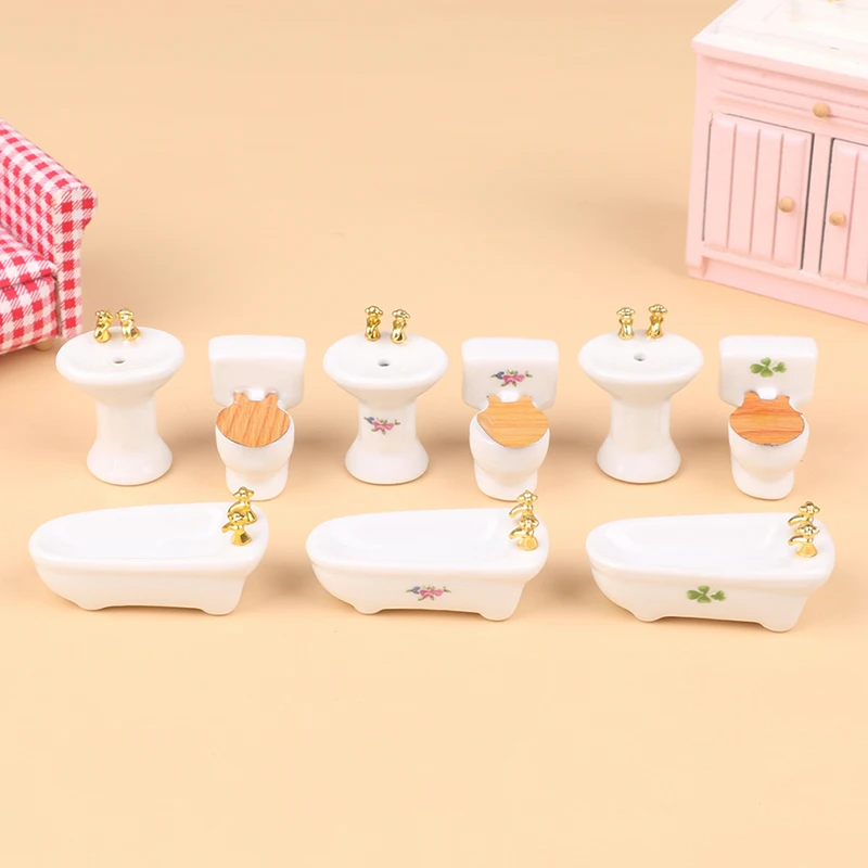 1Set 1:12 Dollhouse Miniature Bathtub Toilet Washing Table Matching Model Bathroom Furniture Decor Toy Doll House Accessories
1Set 1:12 Dollhouse Miniature Bathtub Toilet Washing Table Matching Model Bathroom Furniture Decor Toy Doll House Accessories