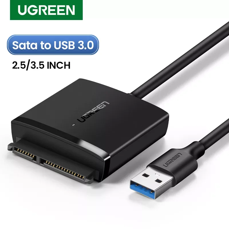 U- green SATA to USB Adapter USB 3.0 2.0 to Sata 3 Cable Converter Cabo For 2.5 3.5 HDD SSD Hard Disk Drive Sata to USB Adapter
U- green SATA to USB Adapter USB 3.0 2.0 to Sata 3 Cable Converter Cabo For 2.5 3.5 HDD SSD Hard Disk Drive Sata to USB Adapter