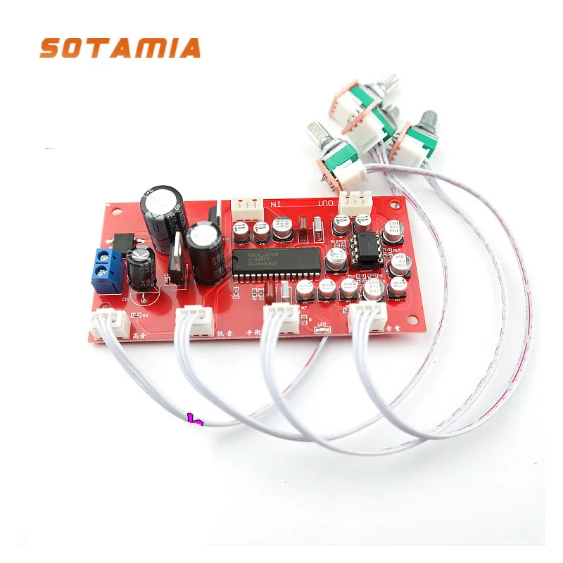 SOTAMIA UPC1892 Tone Preamplifier Audio Board NE5532 OP AMP Preamp Potentiometer Separation Pre-amp Volume Conrtol DIY Power Amp 
SOTAMIA UPC1892 Tone Preamplifier Audio Board NE5532 OP AMP Preamp Potentiometer Separation Pre-amp Volume Conrtol DIY Power Amp