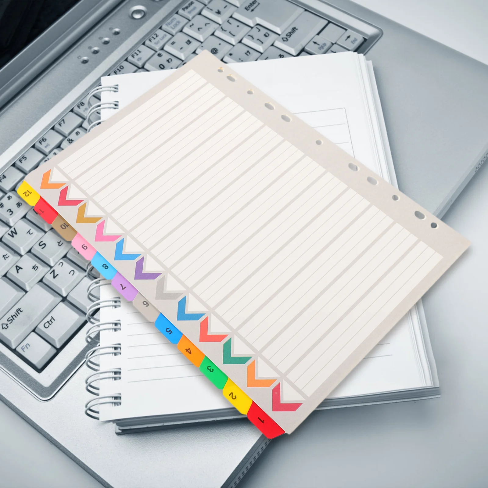 12 Sheets The Notebook Dividers Binder Colored Tabs Plastic Loose-leaf Notepad Markers Wide
12 Sheets The Notebook Dividers Binder Colored Tabs Plastic Loose-leaf Notepad Markers Wide