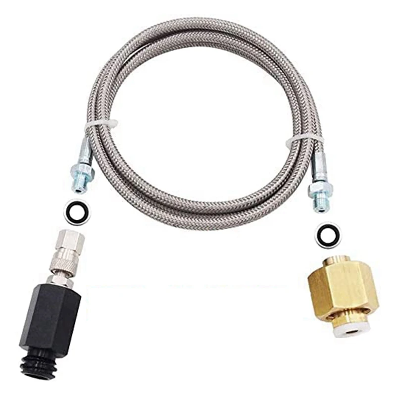 SANQ Soda Stream Co2 Adapter With High Pressure PTFE External Hose, CGA320 Co2 Tank Direct Adapter To TR21-4 G1/2
SANQ Soda Stream Co2 Adapter With High Pressure PTFE External Hose, CGA320 Co2 Tank Direct Adapter To TR21-4 G1/2