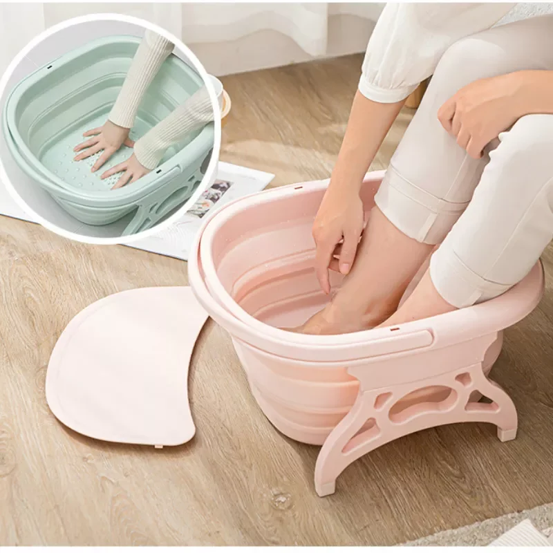 Foot Soaking Bucket With Lid Foldable Footbath Foaming Massage Bucket Portable Foot Wash Tub Sauna Bathtub Bathroom Bucket
Foot Soaking Bucket With Lid Foldable Footbath Foaming Massage Bucket Portable Foot Wash Tub Sauna Bathtub Bathroom Bucket