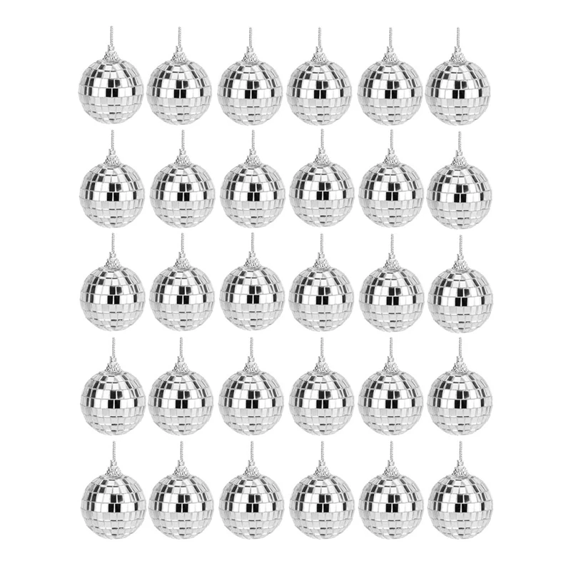 30Pcs Mirror Disco Balls Disco Party Decoration Balls Bright Reflective Mirror Christmas Balls For Christmas, Wedding Etc.
30Pcs Mirror Disco Balls Disco Party Decoration Balls Bright Reflective Mirror Christmas Balls For Christmas, Wedding Etc.