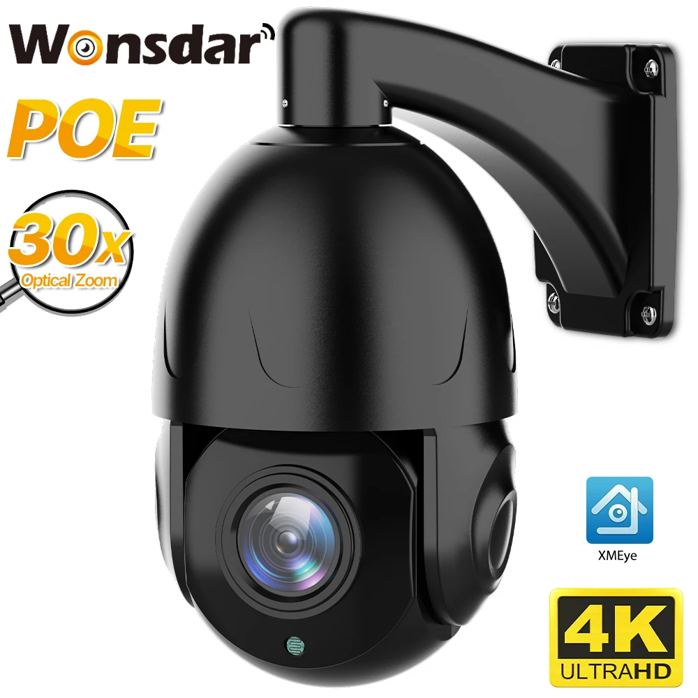 

Уличная камера видеонаблюдения, скоростная купольная IP-камера, 4K, 8 Мп, POE, 30-кратный оптический зум, HD, ночное видение 5 МП, 80 м, P2P XMeye