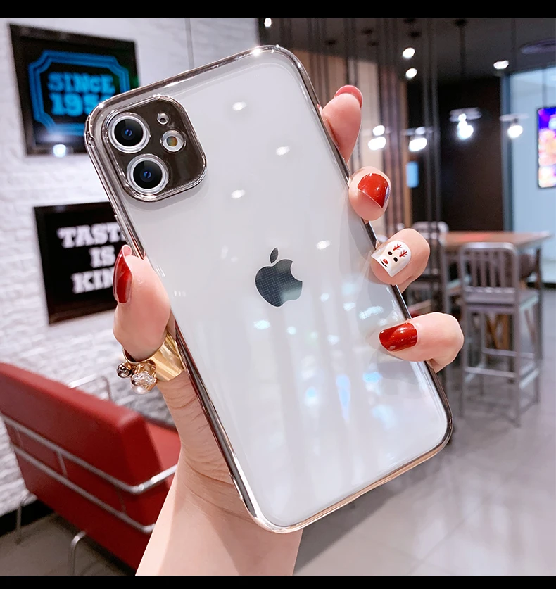 Fashion Luxury Clear Electroplated Edge Couple's Soft Case For Iphone 11 12 13 Pro Max 7 8 Plus Xr X Xs Se 2020 Cover Fundas
Fashion Luxury Clear Electroplated Edge Couple's Soft Case For Iphone 11 12 13 Pro Max 7 8 Plus Xr X Xs Se 2020 Cover Fundas