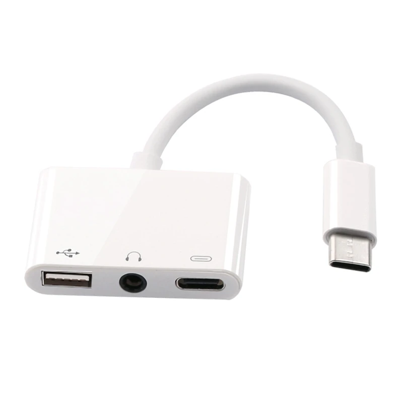 Usb C Female Otg Audio Adapter 3 In 1 Type-C To 3.5Mm Audio Usb Otg Card Reader And Pd Charging Port Splitter Adapter
Usb C Female Otg Audio Adapter 3 In 1 Type-C To 3.5Mm Audio Usb Otg Card Reader And Pd Charging Port Splitter Adapter