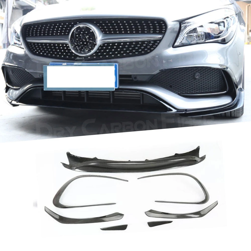 Car Bumper Trim Cover W117 ABS Carbon Fiber Front Lip Spoiler Flap Canards For Mercedes Benz CLA Class CLA45 AMG 2016-2018
Car Bumper Trim Cover W117 ABS Carbon Fiber Front Lip Spoiler Flap Canards For Mercedes Benz CLA Class CLA45 AMG 2016-2018