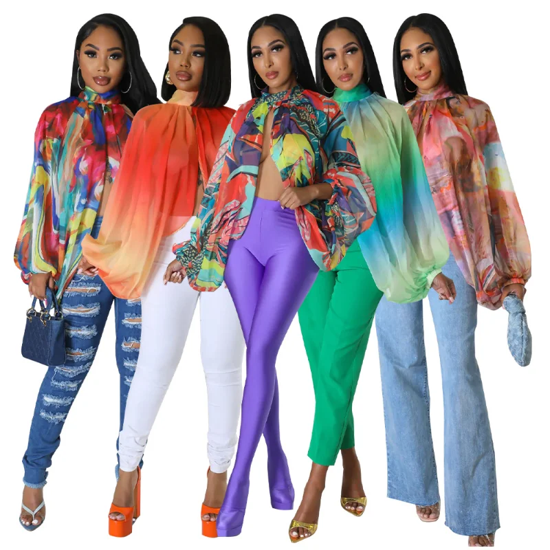 African Clothes for Women Summer African Fashion Printing Batwing Long Sleeve See Though Loose Party Blouse Women Shirt Tops
African Clothes for Women Summer African Fashion Printing Batwing Long Sleeve See Though Loose Party Blouse Women Shirt Tops