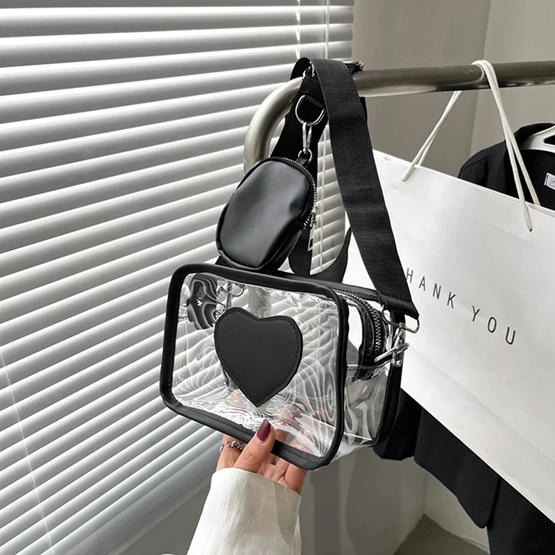 Women's Crossbody bag Stadium Approved Transparent PVC Clear Phone Bag Fashion Casual Waterproof Adjustable Strap Shouder Bags 
Women's Crossbody bag Stadium Approved Transparent PVC Clear Phone Bag Fashion Casual Waterproof Adjustable Strap Shouder Bags