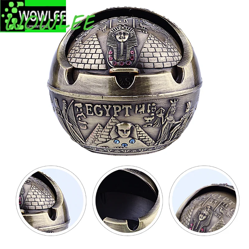 Пепельница с крышкой, ветрозащитный креативный металлический Настольный Декор в египетском стиле, контейнер для сигарет, для дома, кафе, оф...
Пепельница с крышкой, ветрозащитный креативный металлический Настольный Декор в египетском стиле, контейнер для сигарет, для дома, кафе, оф...
