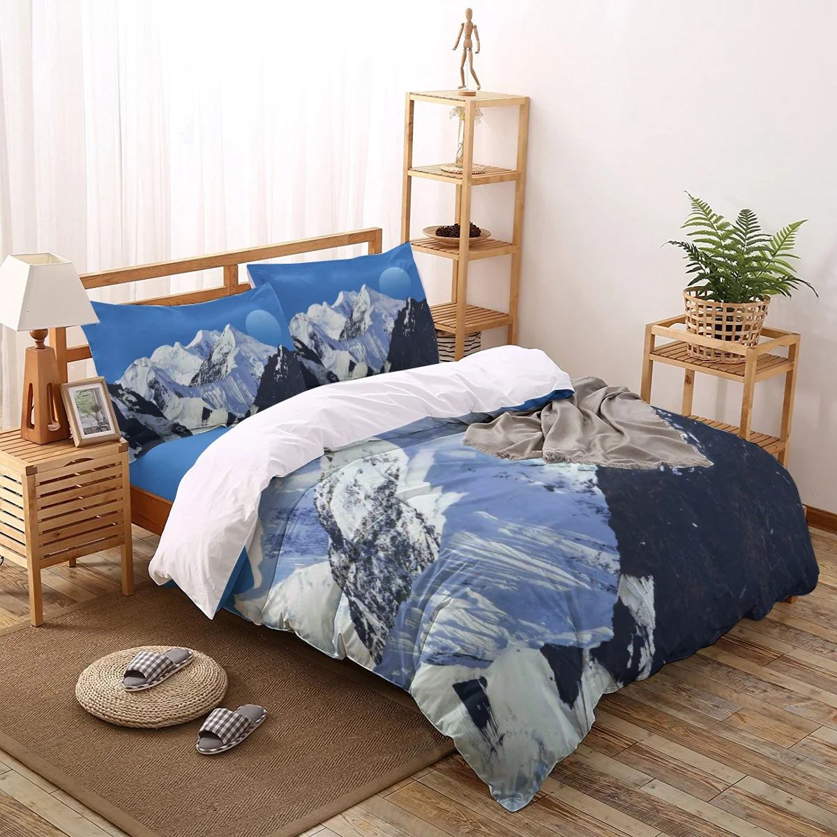 Snow Mountain Moon Comforter Bedding Sets Bed Linen Pillowcase Bedroom Decoration Duvet Cover 
Snow Mountain Moon Comforter Bedding Sets Bed Linen Pillowcase Bedroom Decoration Duvet Cover