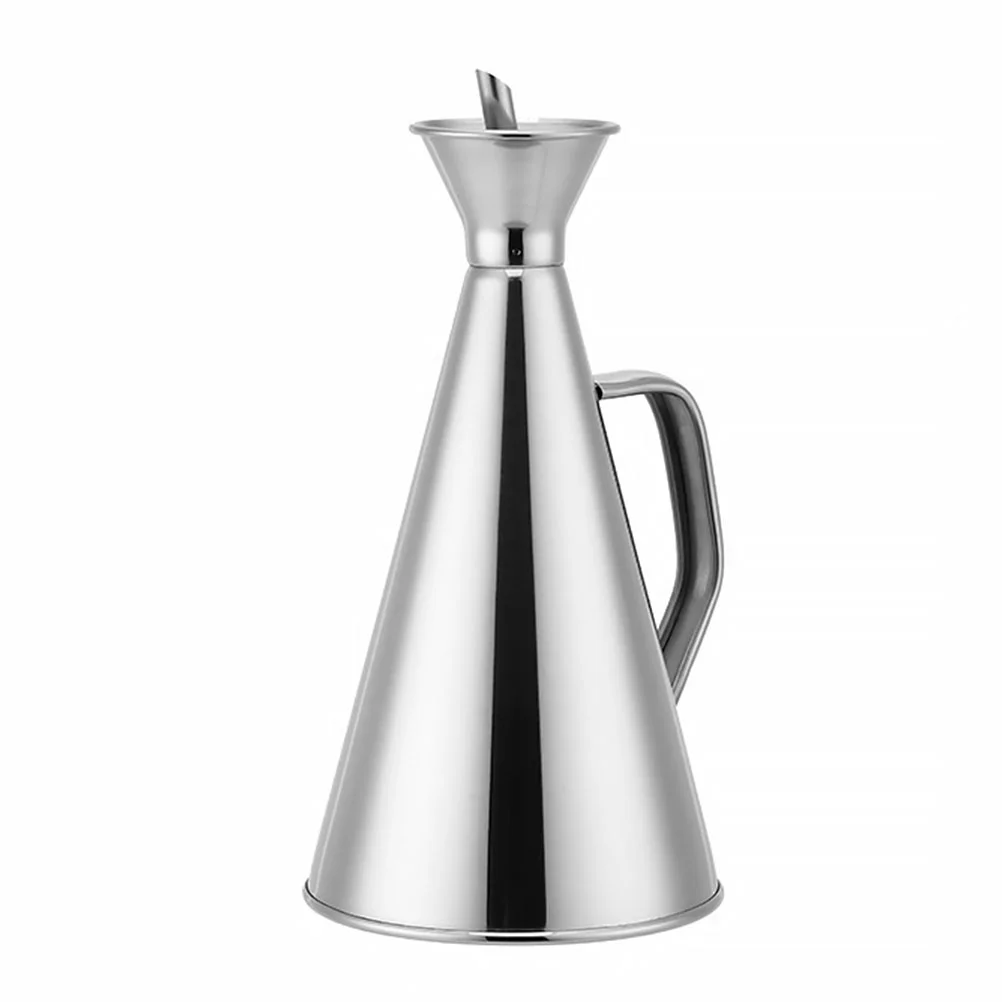 Soy Sauce Dispenser Bottle Grease Filter Coffee Syrup Dispenser Retainer Container Stainless Steel Oil Pot Metal Olive Oil Cruet 
Soy Sauce Dispenser Bottle Grease Filter Coffee Syrup Dispenser Retainer Container Stainless Steel Oil Pot Metal Olive Oil Cruet