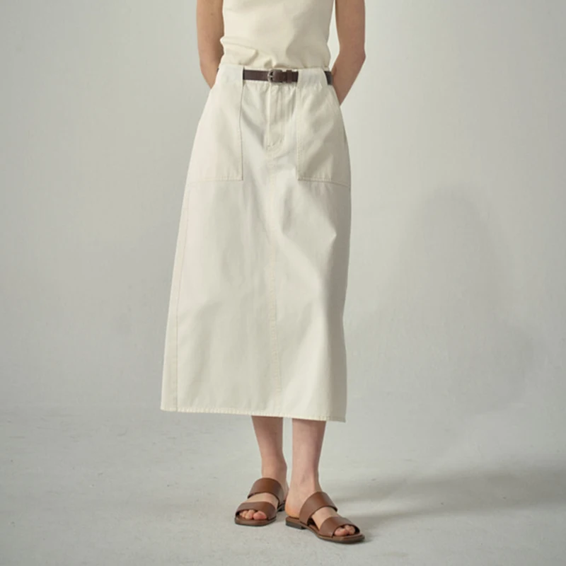 Luxury Brand White Half-body Skirt Female 2023 Summer High Waist Breathable Thin Medium-length A-line Skirt Women High Quality
Luxury Brand White Half-body Skirt Female 2023 Summer High Waist Breathable Thin Medium-length A-line Skirt Women High Quality