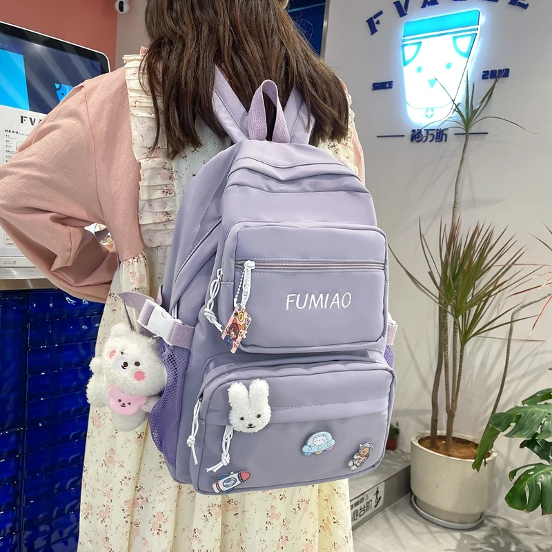 Schoolbag schoolgirl simple large capacity high appearance level backpack INS Mori high school backpack junior high school girl
Schoolbag schoolgirl simple large capacity high appearance level backpack INS Mori high school backpack junior high school girl