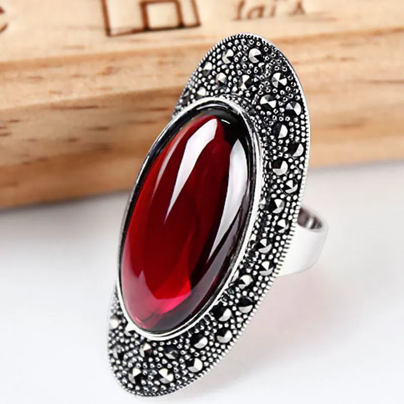 ZHJIASHUN Genuine Vintage 100% 925 Sterling Silver Rings For Women Retro Natural Stones Big Wedding Ring Jewelry Classic 4 Color
ZHJIASHUN Genuine Vintage 100% 925 Sterling Silver Rings For Women Retro Natural Stones Big Wedding Ring Jewelry Classic 4 Color