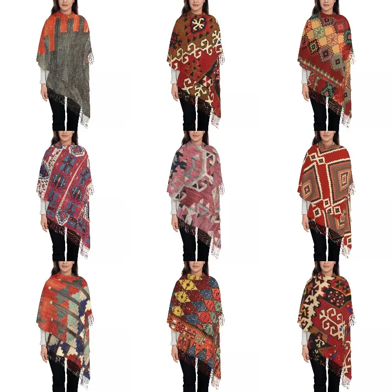 Vintage Kilim Navaho Weave Aztec Textile Tassel Scarf Women Soft Turkish Persian Tribal Ethnic Shawl Wrap Lady Winter Scarves
Vintage Kilim Navaho Weave Aztec Textile Tassel Scarf Women Soft Turkish Persian Tribal Ethnic Shawl Wrap Lady Winter Scarves