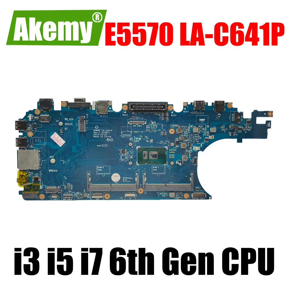 DELL Latitude 5570 E5570 Laptop Motherboard I3 I5 I7 6th Gen CPU LA-C641P CN-0JGMFT CN-03MCRF CMJJCK Notebook mainboard
DELL Latitude 5570 E5570 Laptop Motherboard I3 I5 I7 6th Gen CPU LA-C641P CN-0JGMFT CN-03MCRF CMJJCK Notebook mainboard
