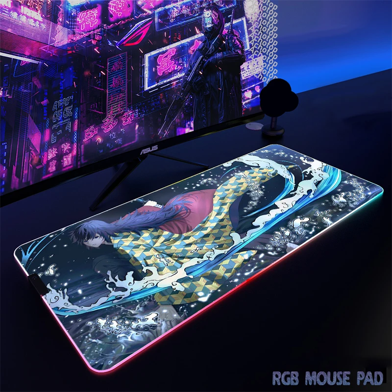 Kimetsu no Yaiba RGB Large Gaming Mousepad LED Backlit Carpet Computer Big Mause Pad Anime Demon Slayer Mouse Pad Gamer Desk mat
Kimetsu no Yaiba RGB Large Gaming Mousepad LED Backlit Carpet Computer Big Mause Pad Anime Demon Slayer Mouse Pad Gamer Desk mat