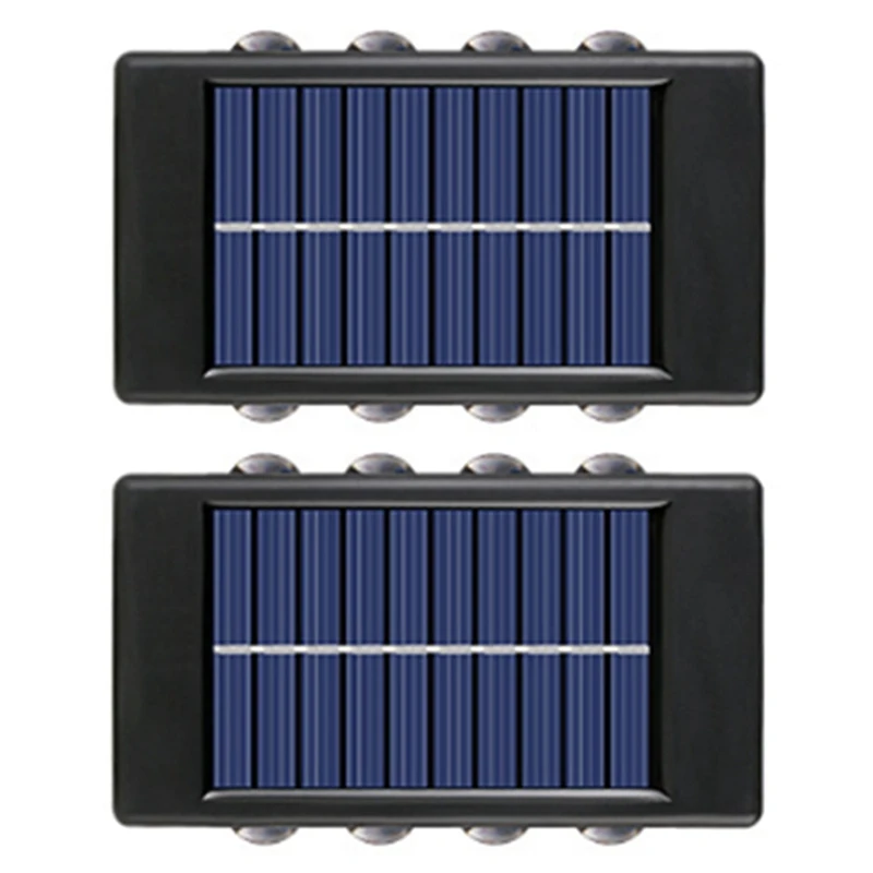 8 LED Solar Wall Lamp Outdoor Waterproof Up & Down Luminous Lighting Garden Solar Lights Stairs Fence Sunlight Lamp
8 LED Solar Wall Lamp Outdoor Waterproof Up & Down Luminous Lighting Garden Solar Lights Stairs Fence Sunlight Lamp