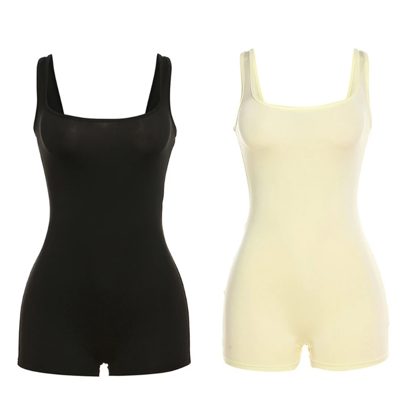 40GC Womens Sleeveless Bodycon Unitard Bodysuit Square Neck Backless Shorts Romper
40GC Womens Sleeveless Bodycon Unitard Bodysuit Square Neck Backless Shorts Romper