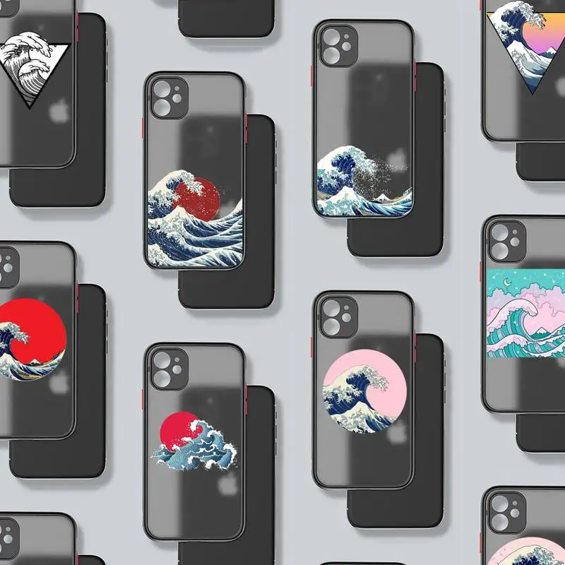 japan Waves Phone Case Black Color Matte Transparent For iPhone 13 12 11 Mini Pro X XR XS Max 7 8 Plus
japan Waves Phone Case Black Color Matte Transparent For iPhone 13 12 11 Mini Pro X XR XS Max 7 8 Plus