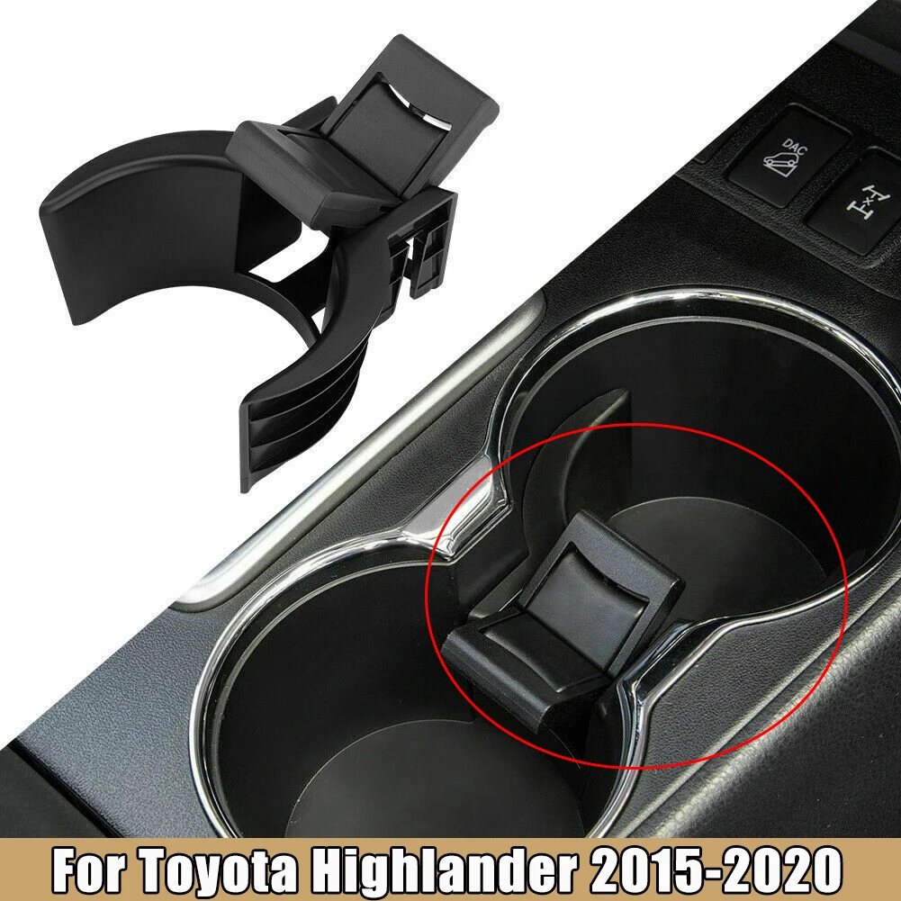 

For Toyota Highlander 2014-2020 Center Console Cup Holder insert Divider Limit Clip Armrest Center Console Anti Slip Limiter