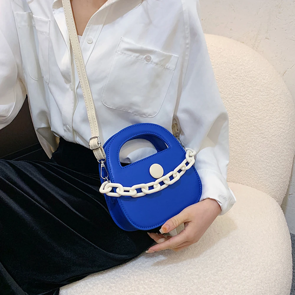 Ins Fashion Contrast Color Chain Handbag Women's 2022 Spring New Fashion Saddle Bag Small Tote Purse Korean Style Messenger bag
Ins Fashion Contrast Color Chain Handbag Women's 2022 Spring New Fashion Saddle Bag Small Tote Purse Korean Style Messenger bag
