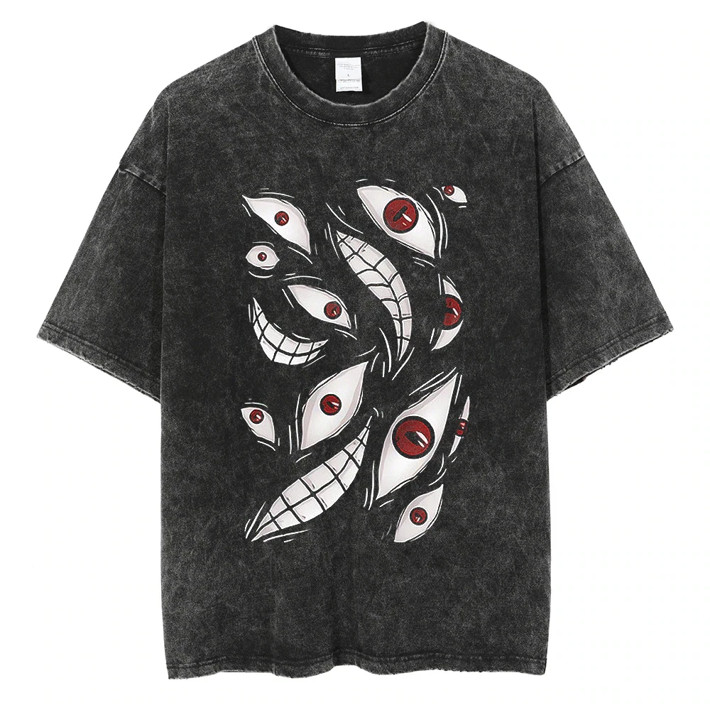 Men Streetwear Vintage Black Tshirt Harajuku Japanese Anime Eye Print T-Shirt Summer Short Sleeve Cotton Loose Washed Tops Tees
Men Streetwear Vintage Black Tshirt Harajuku Japanese Anime Eye Print T-Shirt Summer Short Sleeve Cotton Loose Washed Tops Tees