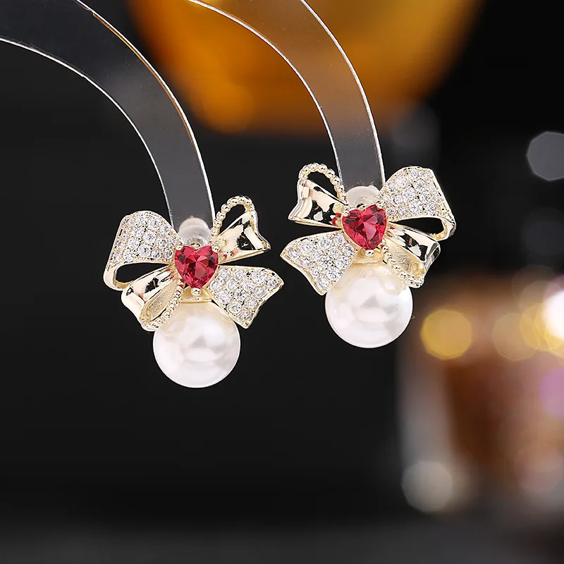 S925 Silver Needle Korean Fashion Earrings Tide Net Red Temperament Earrings Love Bow Pearl Earrings Jewelry Wholesale
S925 Silver Needle Korean Fashion Earrings Tide Net Red Temperament Earrings Love Bow Pearl Earrings Jewelry Wholesale