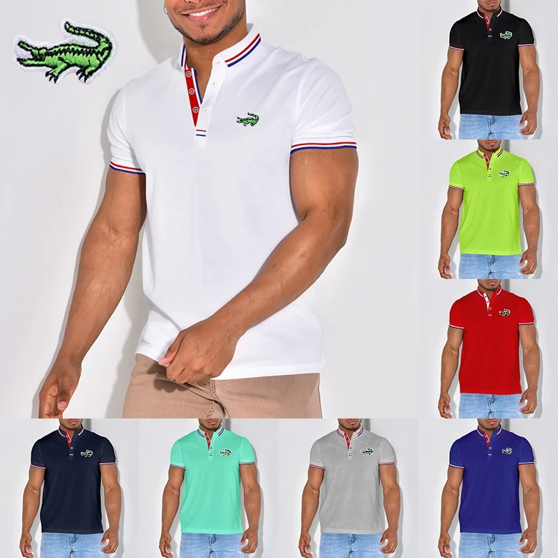 New Men's Embroidery Brand Polo Shirt Spring/Summer High Quality Fashion Business Leisure Comfortable Short Sleeve T-shirt
New Men's Embroidery Brand Polo Shirt Spring/Summer High Quality Fashion Business Leisure Comfortable Short Sleeve T-shirt