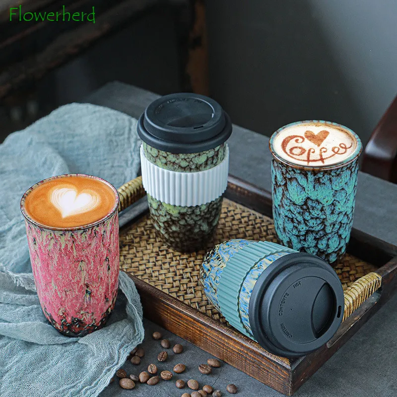 Large-capacity Ceramic Coffee Mug with Silicone Lid European-style Insulation Cover Coffee Cup Tea Cup Latte Handy Water Cup
Large-capacity Ceramic Coffee Mug with Silicone Lid European-style Insulation Cover Coffee Cup Tea Cup Latte Handy Water Cup