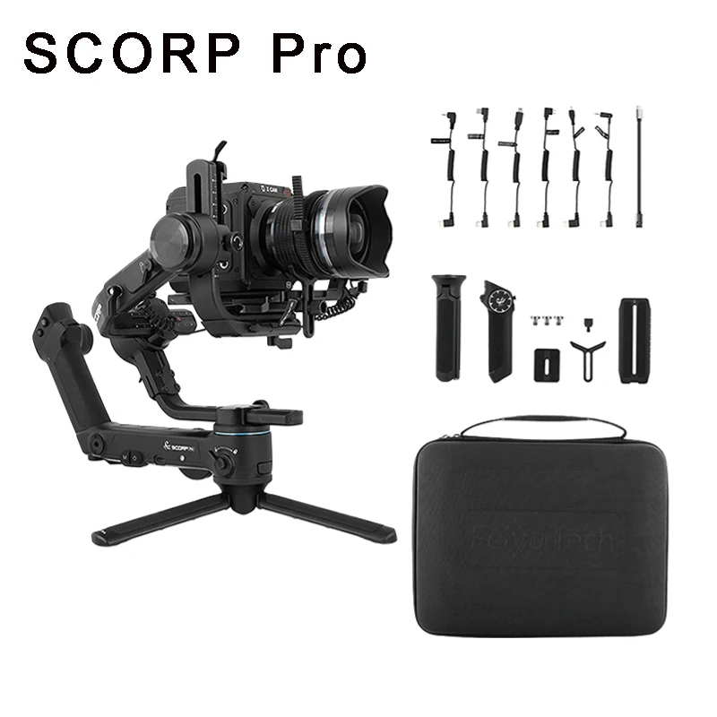 Feiyu SCORP Pro 3-Axis Gimbal Stabilizer for DSLR Mirrorless Camera 10.6lbs Load Detachable Remote OLED Screen Control
Feiyu SCORP Pro 3-Axis Gimbal Stabilizer for DSLR Mirrorless Camera 10.6lbs Load Detachable Remote OLED Screen Control