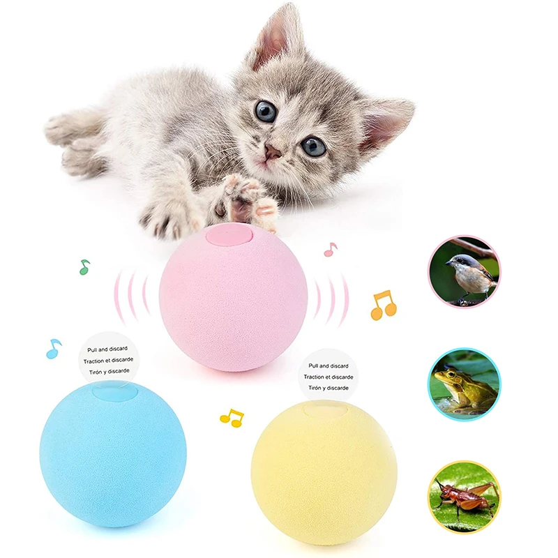 Cat Toys Ball Simulation Sound Interactive Funny Cat Catnip Toys Self Playing Kitten Fun Kicker Hunting Training Exercise Balls
Cat Toys Ball Simulation Sound Interactive Funny Cat Catnip Toys Self Playing Kitten Fun Kicker Hunting Training Exercise Balls