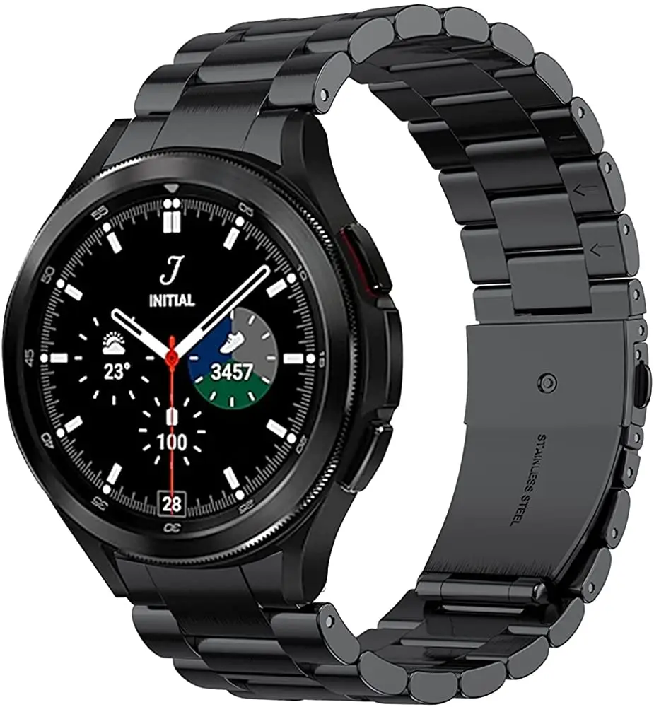 Stainless Steel Strap For Samsung Galaxy Watch 4 Classic 46mm 42mm/Watch4 44mm 40mm No Gaps Curved end Metal Bracelet Band
Stainless Steel Strap For Samsung Galaxy Watch 4 Classic 46mm 42mm/Watch4 44mm 40mm No Gaps Curved end Metal Bracelet Band
