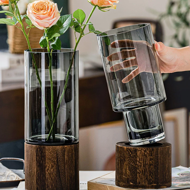Transparent Glass Decorative Vases Luxury Room Black Grand Modern Vase Home Design Dried Flowers Jarrones Modernos Home Decor
Transparent Glass Decorative Vases Luxury Room Black Grand Modern Vase Home Design Dried Flowers Jarrones Modernos Home Decor