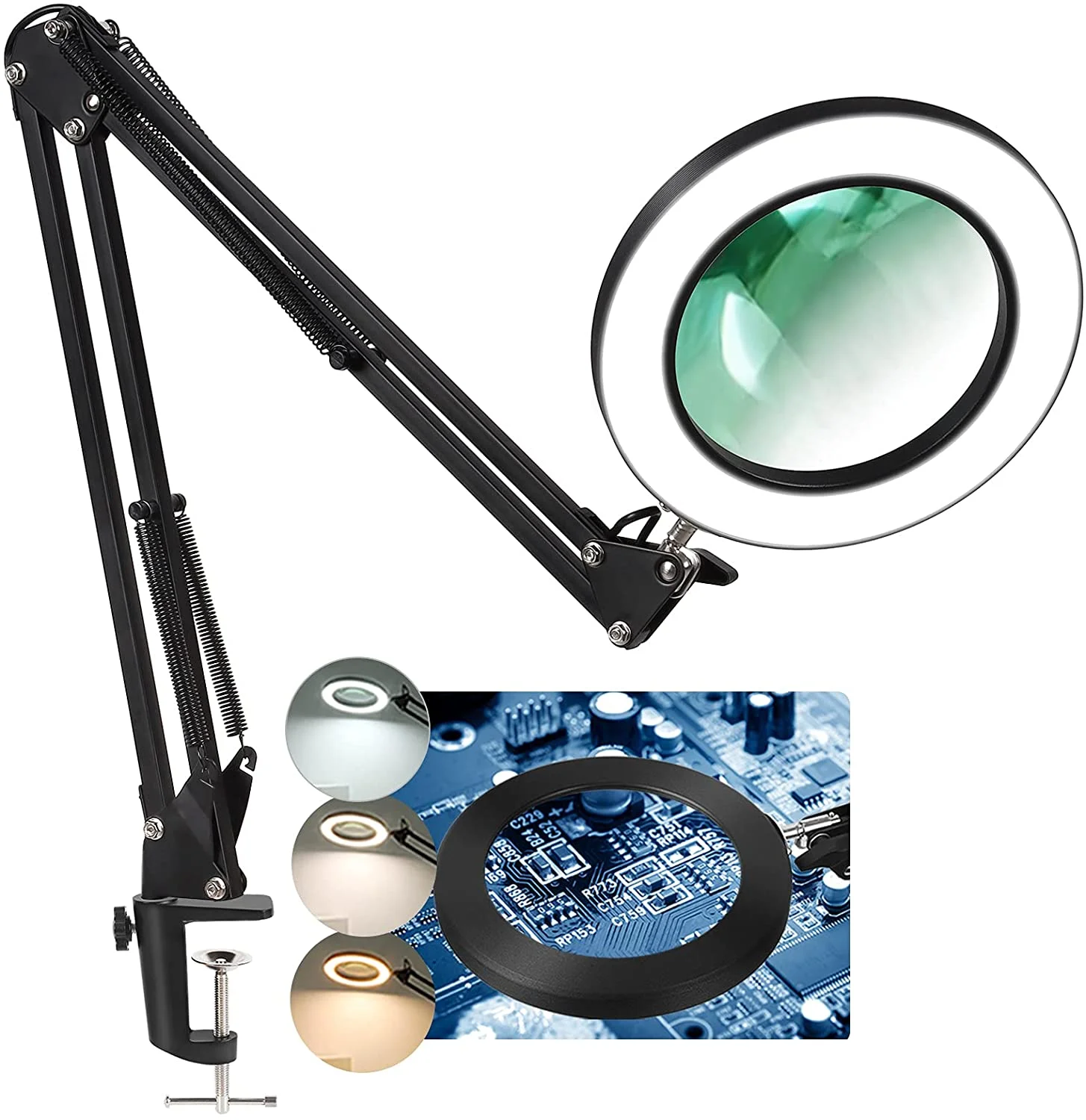 Ship From ES Magnifying Glasses LED Lights Lamp 5X Illuminated Magnifier USB 3 Colors 64 LED Magnifying Glass for Soldering Iron
Ship From ES Magnifying Glasses LED Lights Lamp 5X Illuminated Magnifier USB 3 Colors 64 LED Magnifying Glass for Soldering Iron