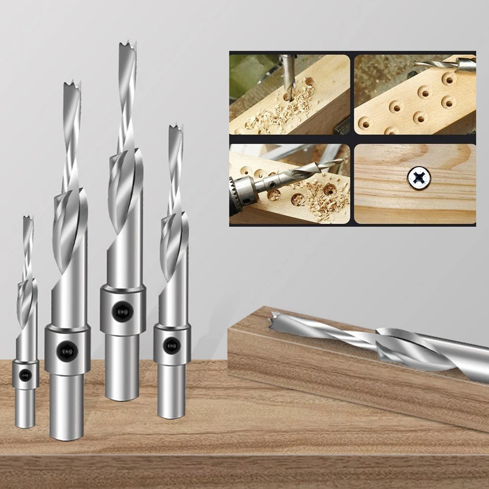 Woodworking Countersink Drill Bit High-speed Steel Salad Drill Step Drill Bit Two-step Screw Pattern With Double Hole Opener Bit
Woodworking Countersink Drill Bit High-speed Steel Salad Drill Step Drill Bit Two-step Screw Pattern With Double Hole Opener Bit