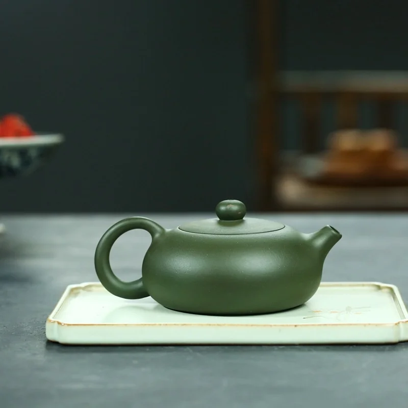 Chinese 150ml Yixing teapot purple filter xishi teapots beauty kettle Raw ore green clay Handmade Tea set authentic
Chinese 150ml Yixing teapot purple filter xishi teapots beauty kettle Raw ore green clay Handmade Tea set authentic