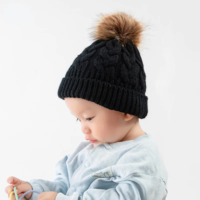 Children's autumn and winter hats Thickened woolen knitted caps Beanie Hat Fleece Lined Faux Fur Pom Knitted Warm Beanie
Children's autumn and winter hats Thickened woolen knitted caps Beanie Hat Fleece Lined Faux Fur Pom Knitted Warm Beanie