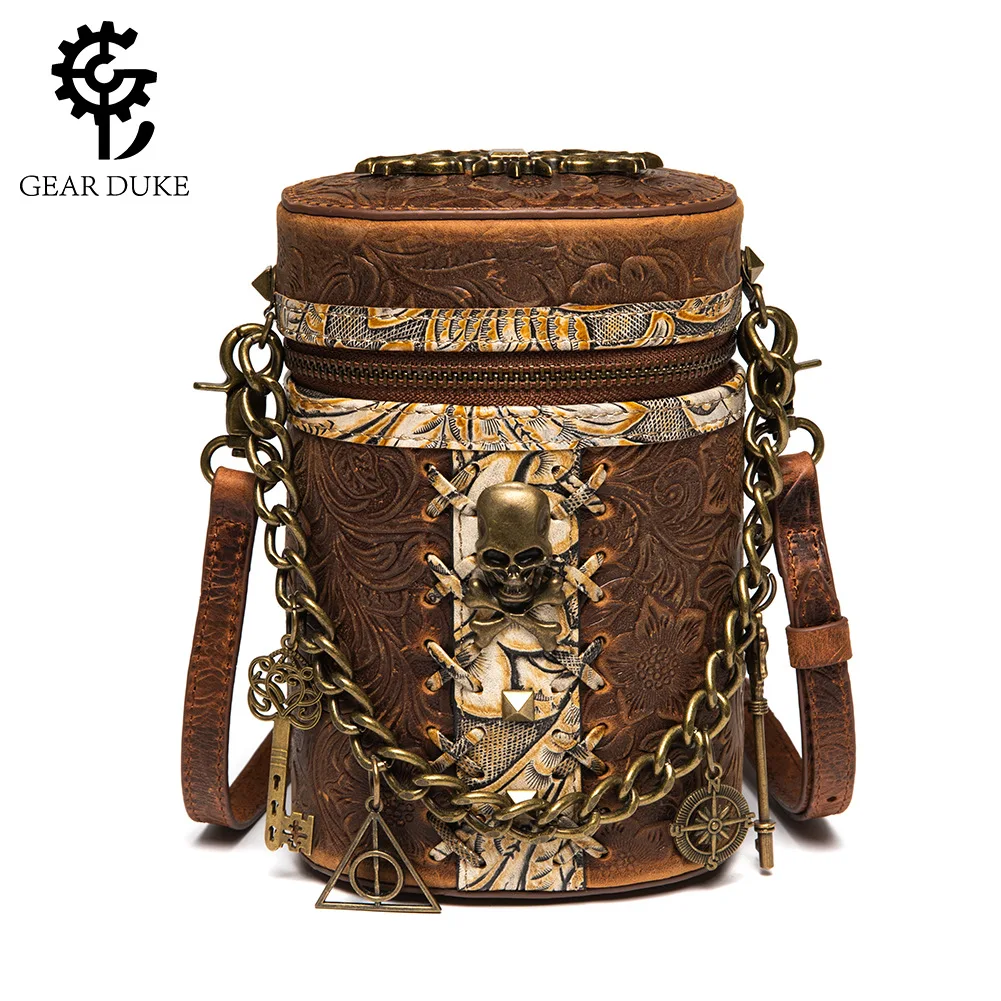 New Vintage Fashion Layer Cowhide Bucket Bag Small Chain Women's One Shoulder Oblique Span Bag
New Vintage Fashion Layer Cowhide Bucket Bag Small Chain Women's One Shoulder Oblique Span Bag
