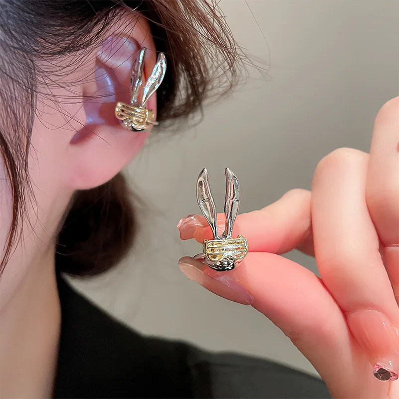 Minar 2022 Trendy Gold Color Copper Rabbit Head Ear Clip Earrings for Women Female Hollow Out Cartoon Animal Earring Oorbellen
Minar 2022 Trendy Gold Color Copper Rabbit Head Ear Clip Earrings for Women Female Hollow Out Cartoon Animal Earring Oorbellen