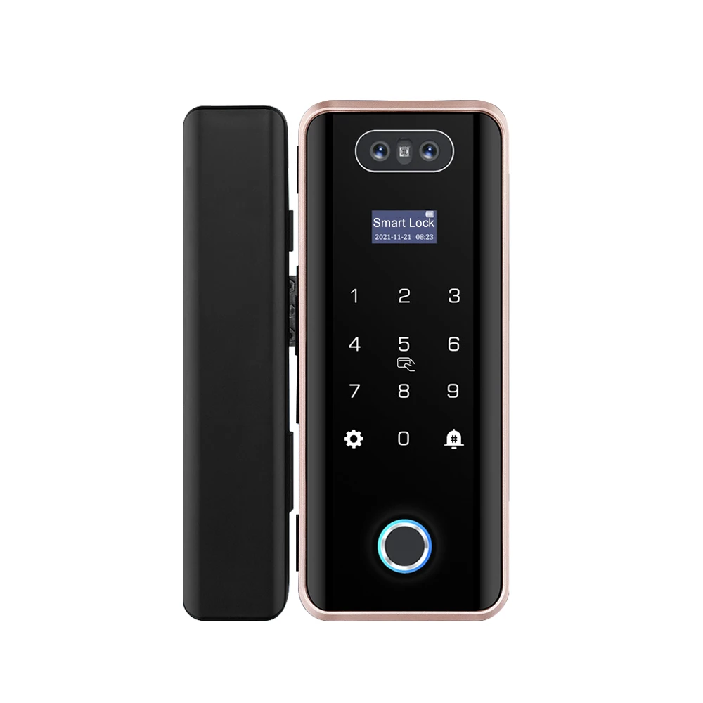 ZD508 3D AI Face recognition smart door lock fingerprint IC card password glass door lock WIFI Tuya APP smart management
ZD508 3D AI Face recognition smart door lock fingerprint IC card password glass door lock WIFI Tuya APP smart management