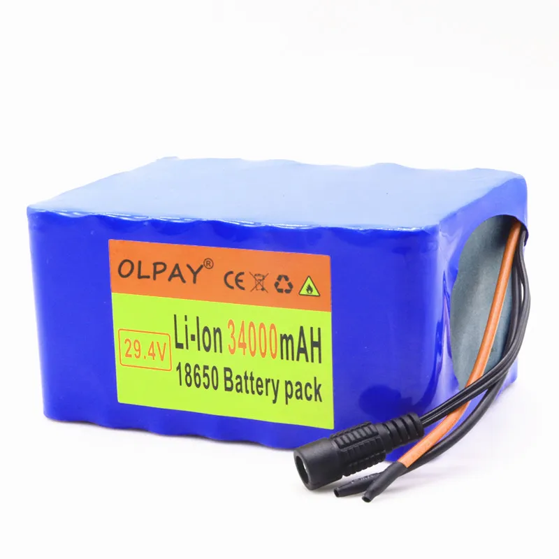Genuine 24 V 34ah Battery Pack 250W 350W 29.4V 7s5p for Bag Wheelchair Electric Bicycle Lithium Ion Battery
Genuine 24 V 34ah Battery Pack 250W 350W 29.4V 7s5p for Bag Wheelchair Electric Bicycle Lithium Ion Battery